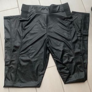 Woman’s Faux Leather Leggins